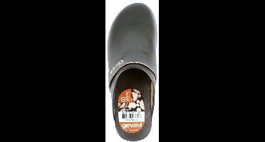 Open Schoenklomp Hout | Zwart | Gevavi  9200 | Maat 38