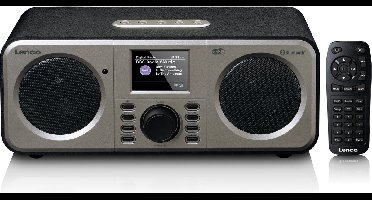Lenco DAR-030BK - DAB Radio met Bluetooth® en afstandbediening - Zwart