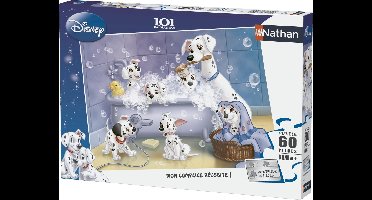 Ravensburger Nathan - 86612 - Puzzle Enfant Classique - Les 101 Dalmatiens - Tous au bain ! - 60 Pièces