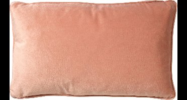 Dutch Decor FINN - Kussenhoes 30x50 cm - velvet - lendekussen - Muted Clay - roze - met rits - zonder binnenkussen