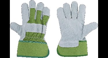Esschert Design Tuinhandschoenen Basic Leer/polyester Groen Maat L
