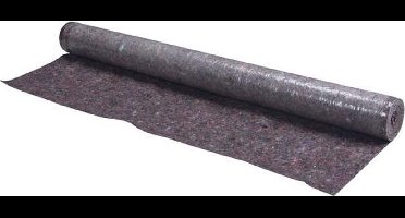 Toolland Vloerbeschermer, geplastificeerde onderkant, vilt, grijs, 1 m x 10 m