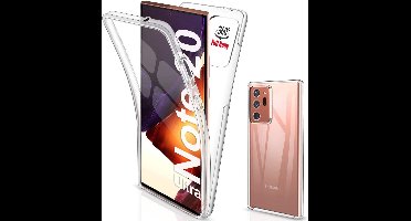 Hoesje Geschikt Voor Samsung Galaxy Note 20 Ultra 360° TPU 2 in 1 Case Hoesje Transparant