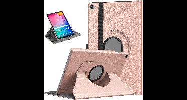 Hoesje Geschikt Voor Samsung Galaxy tab s6 lite 2024 hoes Rose Goud Draaibare Hoesje Case Cover tablethoes - Tab s6 lite hoes 2020 / 2022 360 Hoes bookcase