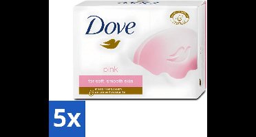 5 x Dove - Zeep - Pink - Hydraterend - 90 g - Zeep - Hydraterende Zeep - Roze Zeep - Crème Zeep - Droge Huid