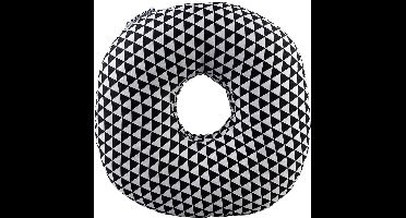 TRANKIELO® - Comfortabel Donutkussen voor Zijslapers - Piercing Kussen met Oorgat - Verlichtend Kussen voor Oorpijn - Kussen tegen Oorontstekingen - 23x23 cm - Hoogwaardig Polyester"