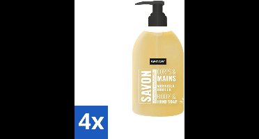 4 x Sence - La Maison Du Savon De Marseille - Handzeep - Vanille - Hygiënisch - 500 ml - Savon De Marseille - Handzeep - Vanille - Hygiëne - Reiniging