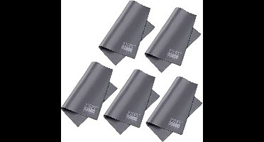 Set van 5 microvezeldoeken 15 x 18 cm voor brillen, smartphones, laptops en camera lenzen