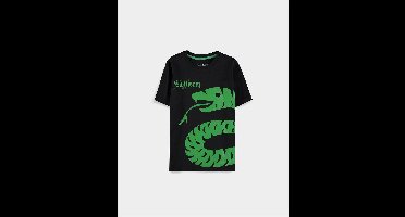 Harry Potter - Slytherin Kinder T-shirt - Kids 98 - Zwart