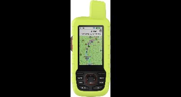 Beschrijving van het product: Ultradun siliconen beschermhoesje voor Garmin GPSMAP 66i/67i met valbescherming - Draagbaar en groen - Compatibel met GPS - Bescherming voor outdoor activiteiten