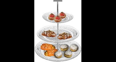 Secret de Gourmet - Etagère - serveerbord - 3 niveaus - glas