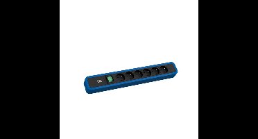 BACHMANN PRIMO 2 6xUTE 1xschakelaar 2,0m CEE7/7 RAL5010
