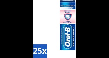 25 x Oral-B - Pro-Expert 24u Bescherming - Tandpasta - Zachte Munt - 75 ml - Tandpasta - Tandplak - Tandgevoeligheid - Bescherming - Glazuur