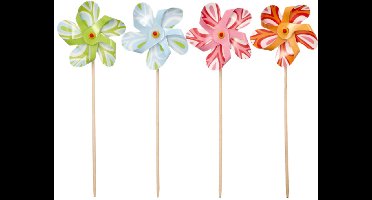 50 Decoprikkers 17,5 cm assorti kleuren Molen