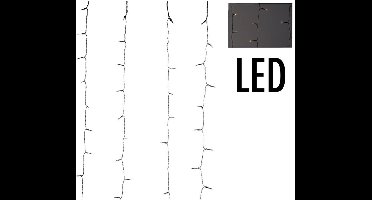 Gordijnverlichting Met Watervaleffect - 220Led - 200X100Cm - Warm Wit