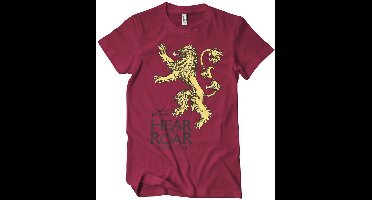 Game of Thrones T-Shirt LannisterHear Me Roar T-Shirt WB-1-GOT002-H7-3 TangoRed-XXL
