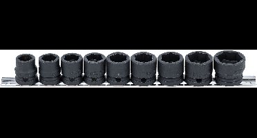 BGS Kracht doppenset zeskant, extra vlak 1/2 13 - 24 mm 9 delig