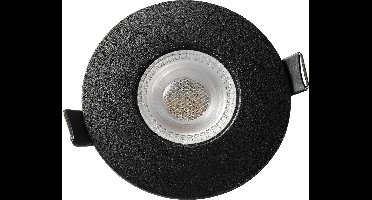 McShine LED Inbouwspot IP65 - Badkamerspot - Spatwaterdicht - 4,9W - 3000K - Ø88 mm - Zwart