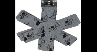 Excellent Houseware Panbeschermers 38 Cm 3 Stuks