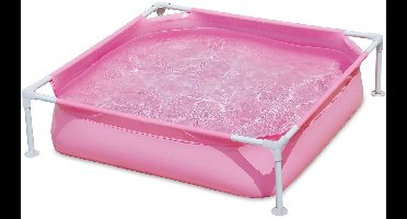 Summer Waves zwembad opzetzwembad roze 122x122x30 cm voor kinderen.