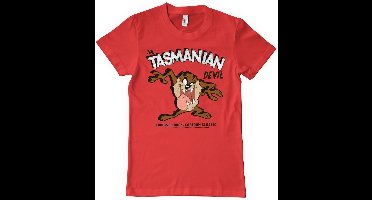 Looney Tunes T-Shirt The Tasmanian Devil T-Shirt WB-1-LT015-H57-16 Red-L