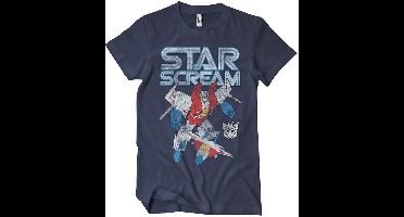 Transformers Starscream Washed T-Shirt Navy-2XL