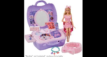 Barbie Glamour Beautycase - Speelset met Wellnesscenter - Koffer met 20 Onderdelen