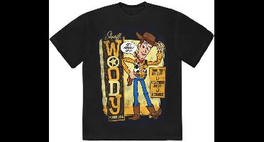 Disney - Toy Story Sheriff Woody Heren Tshirt - 2XL - Zwart