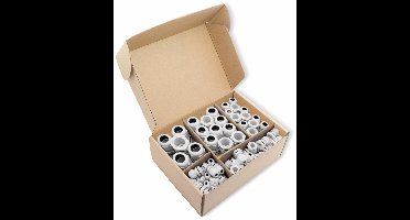 Quadrios 2009CA108 Wartel assortiment PA66 Grijs-wit (RAL 7035) 1 set(s)