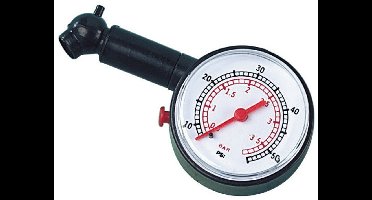 Lampa Kunststof Bandenspanningsmeter – Universeel met Dubbele Schaal en Resetknop