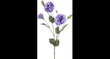 Emerald - Kunstbloem Eustoma 75cm Licht paars - Kunstplant voor binnen