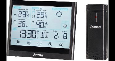 Hama Weerstation Full Touch Zwart