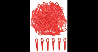 100pcs Plastic Grass Trimmer Blades 83mm, Cordless Grass Trimmer Blades 83mm, Lawn Mower Cutting Knives, Garden Mower Blades Replacement, Lawnmower Blades