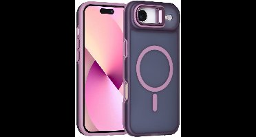 TUNIQ Back cover voor iPhone 17 Air - MagSafe - Met Camera Stand - Paars