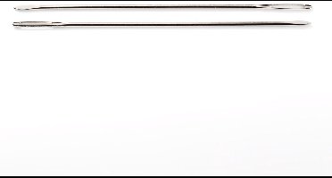 Weefnaalden zilverkleurig 2,40 x 150 mm met afgeronde punt 25 st. - Loom & Punnik - Prym