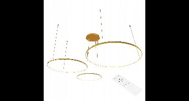 Ring LED Plafondlamp 20/40/60cm Goud 77W 3000-6500K Dimbaar