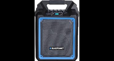 Blaupunkt MB06 - BT-luidspreker met karaoke-functie - draagbare luidspreker 500W - Zwart met blauw