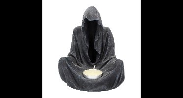 Nemesis Now Theelichthouder Final Flame, sitting reaper Zwart