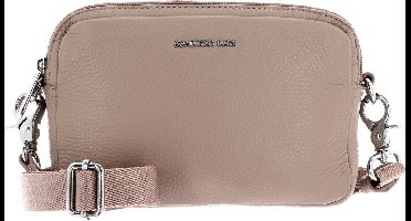 MANDARINA DUCK Leren Schoudertas Mellow Leather Crossbody Camera Bag Warm Taupe
