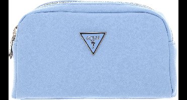 GUESS Utensil zak Double Zip Sky Lichtblauw