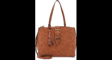 Tamaris Schoudertas Janina Shopper Cognac Terracotta