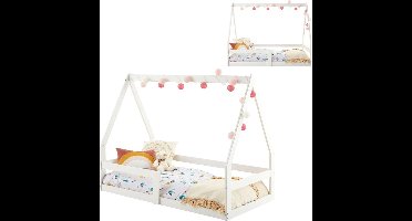 ApexArte® Kinderbed - Peuterbed - Babybed - Wit