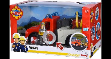 Simba Brandweerman Sam Phoenix Takelwagen speelgoed met paard.