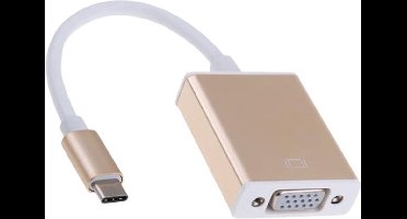 USB 3.1 Type C-adapter naar VGA-adapter (Full HD) - Goud