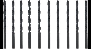 Benson Metaalboren set - 4.0 mm - gerolde spiraalboor - 10 stuks - met opbergbox