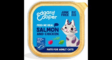 Edgard & Cooper Kattenvoer Adult Pate Zalm - Kip 85 gr