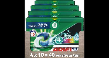 Ariel 4in1 Wasmiddel Pods Color Lenor Unstoppables 4x 10 stuks - 4x 215 Gram