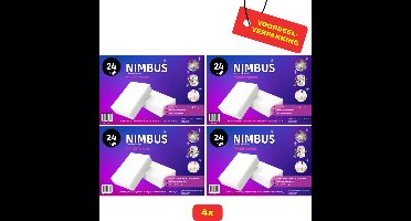 4x NIMBUS Wonderspons 4x 24 stuks - Melamine Spons - Extra Dik - Voordeelverpakking!