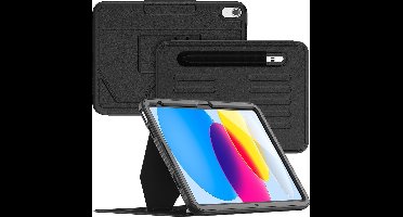 Tablet Hoes Geschikt Voor iPad A16 hoes 11th Generation 11 Inch 2025 - iPad 2022 10,9 10e Generatie Zwart - iPad 2022 hoes met Multi-Angle Magnetic Stand, Auto Sleep/Wake, Pencil Houder - Extra Stevig - Schokbestendig