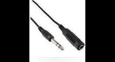 Microconnect AUDNU5 audio kabel 5 m 6.35mm Zwart